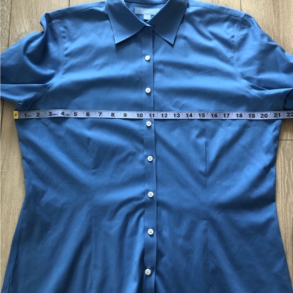 Denver Hayes Slim Fit Button Up Shirt in Light Blue Women’s Size L - Picture 4 of 10